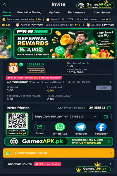 PKR365 Game login