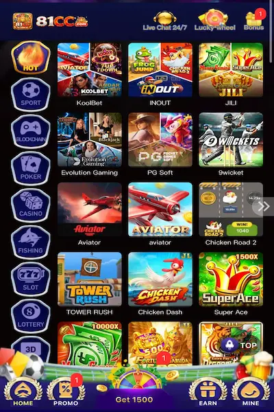 81CC Game interface