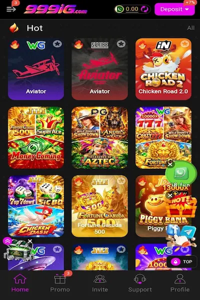 999ig game interface